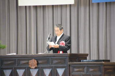 来賓祝辞（松契会会長　西渕様）